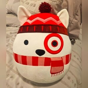 NWT Bullseye 🎯 the Target Dog Squishmallow 12” in winter hat & scarf